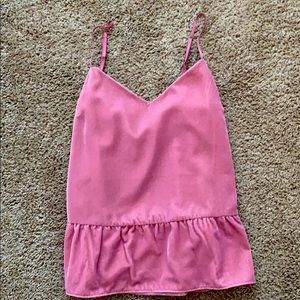 Pink Velvet tank top JCREW